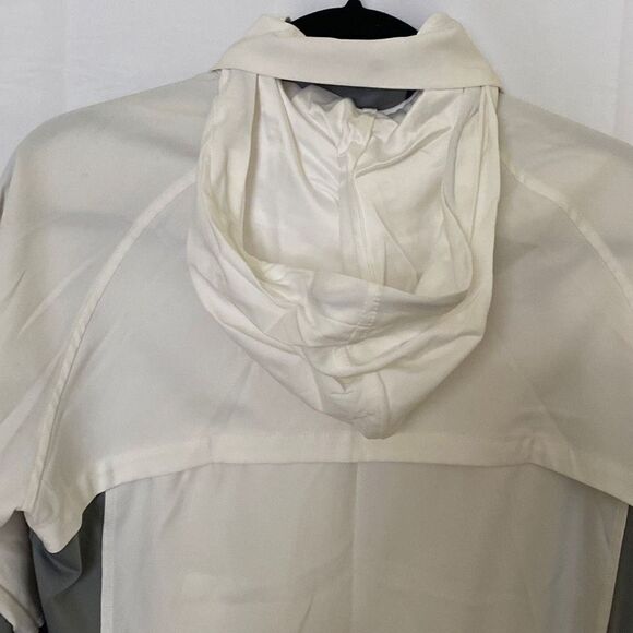 Mens Under Armour Golf Jacker With Fold-Away Hood & Rop of the Rock Emblem, Whit - Picture 11 of 11